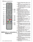 Český návod pro dálkový ovladač Hyundai, Gogen  R/C 43160/30102695 originální dálkový ovladač