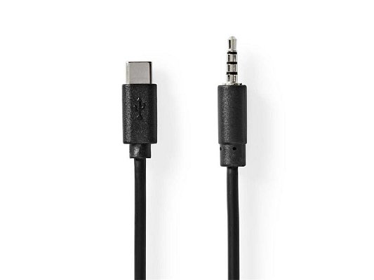 Kabel USB-C - Jack 3,5mm NEDIS CCGB65950BK10