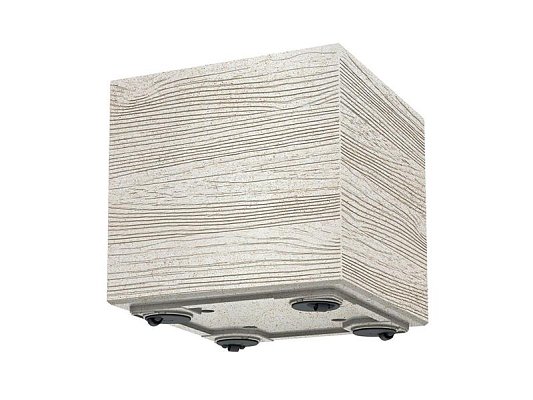 Květináč MADERA SQUARE ECO WOOD bílý 28,8cm