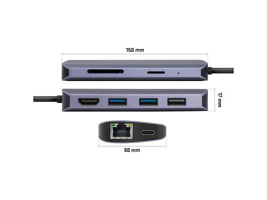 USB-C hub YENKEE YTC 081