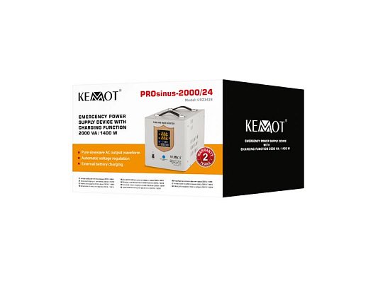 Zdroj záložní KEMOT PROsinus-2000/24 ​​1400W 24V White