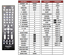 Pioneer AXD7710,  X-HM32V-K/S X náhradní dálkový ovladač jiného vzhledu
