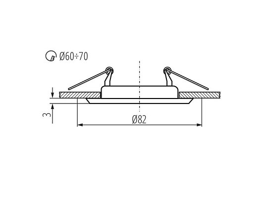 Rámeček do podhledů KANLUX 303 CT-2114-W Argus White