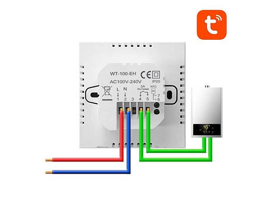 Smart termostat pro vytápění kotlů AVATTO ZWT100 ZigBee Tuya