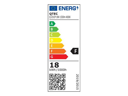 Svítidlo stropní QTEC Q-231CP 18W