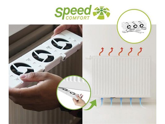 Přídavný ventilátor SPEED COMFORT EXTENSION SET pro radiátory a konvektory