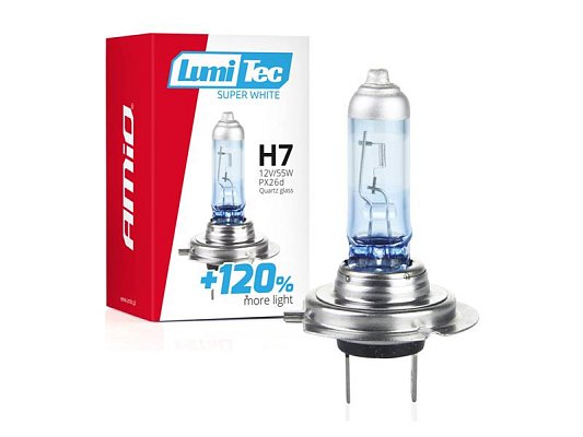 Autožárovka halogenová H7 12V 55W LumiTec SuperWhite