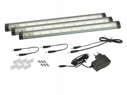 Sada LED svítidel 3x30cm, 3x3W, 4000K, 230VAC s dotykovým ovládáním VLS-003 VIGAN Mammoth (VLS-003)