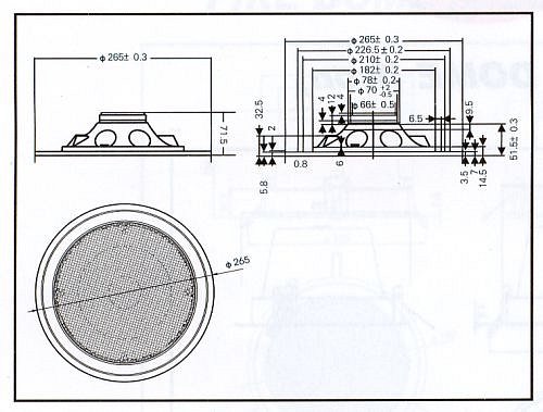 Reproduktor SHOW CSL-810TF