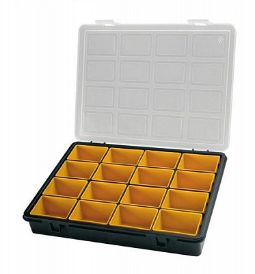 Krabička na součástky 242x188x37mm 16 vyjímatelných sekcí