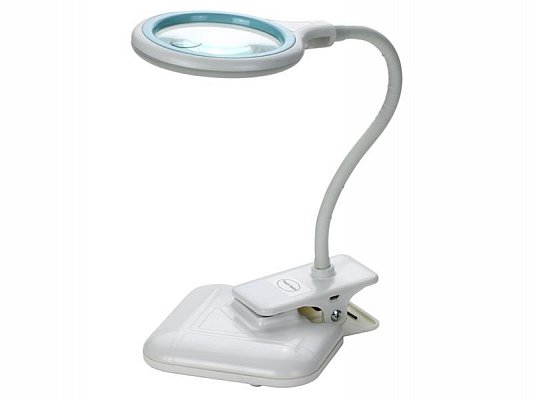 Lupa stolní kulatá malá 3+12diop. LED(36x) USB 5V, 2W